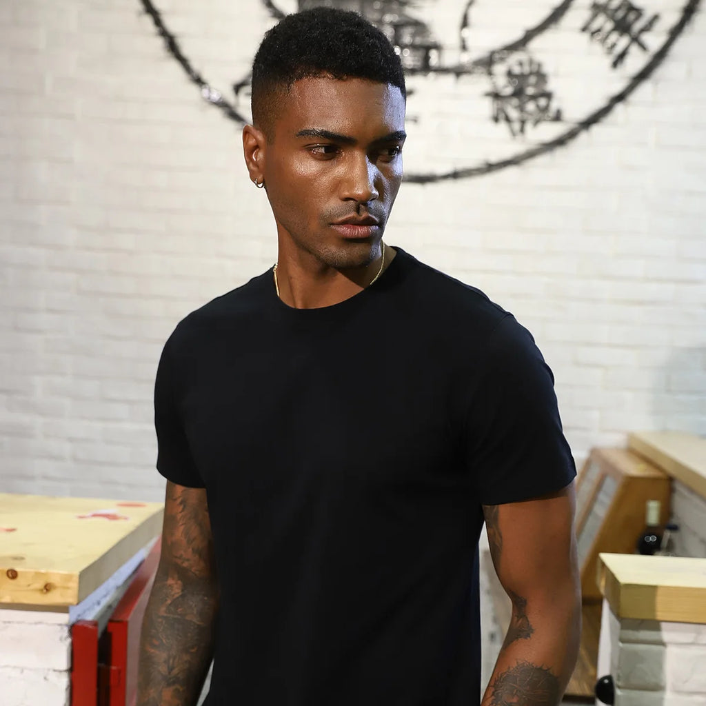 2026 MRMT Cotton Mens Blank T-Shirt Crew Neck Solid Color Casual Bottoming Men Tops Tees Shirt For Male Man T Shirts Clothing