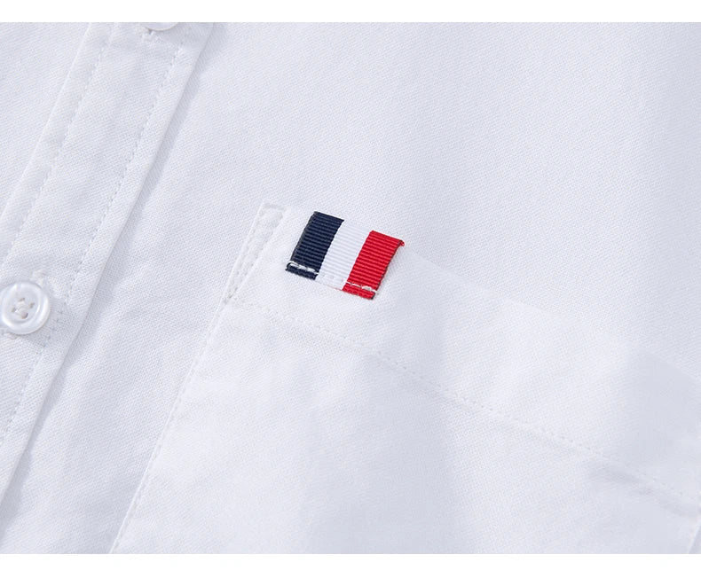Pure Cotton, Men's Fashion Business Comfortable Slim British Style Youth Solid Color Work Leisure All Breathable Cotton Shirt