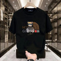 High-end Pure Cotton Men's Casual Versatile Round-neck Short-sleeved T-shirt - All-cotton Luxury and Stylish Men's Clothing