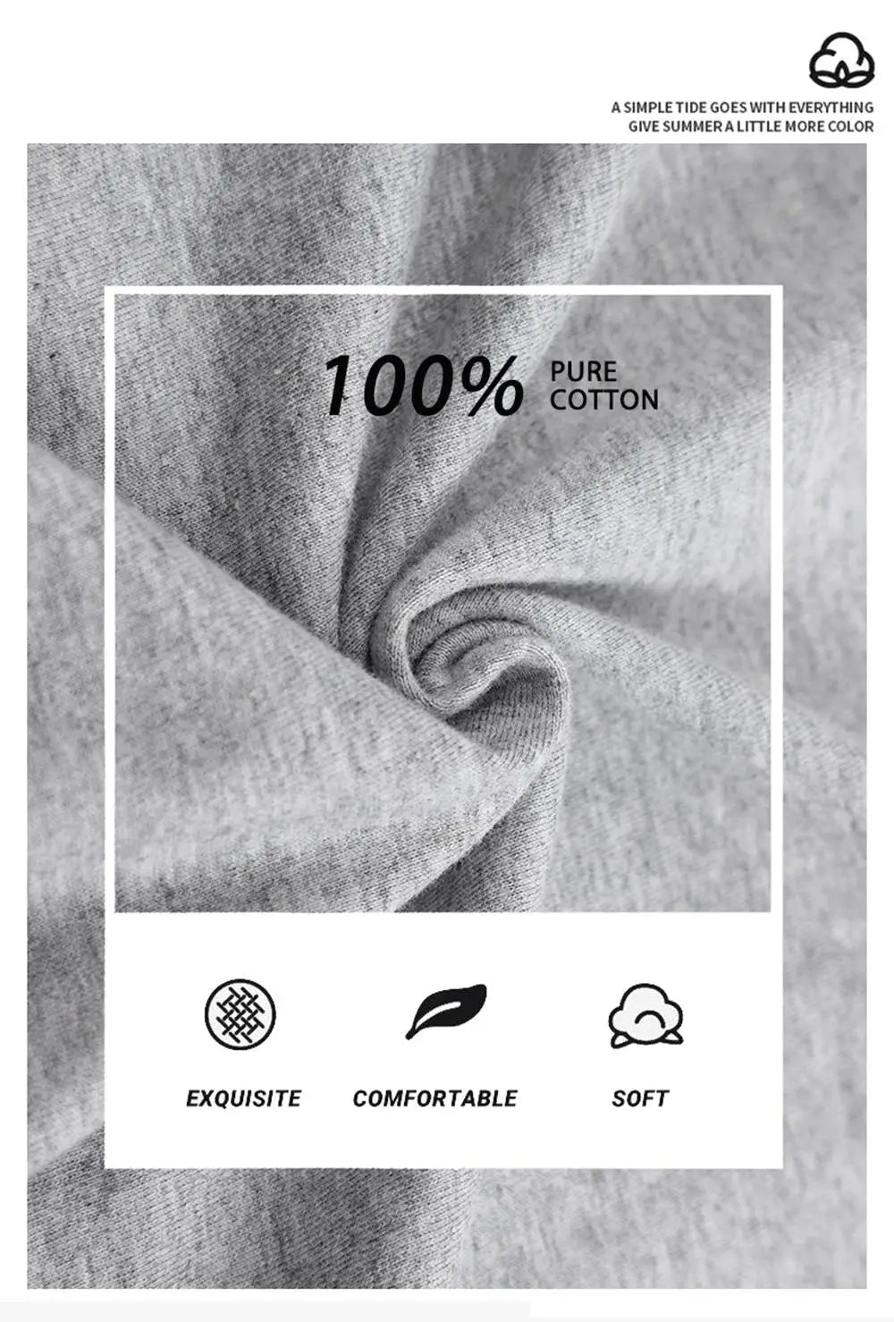Mens Loose Cotton Solid Basics T-shirts All-match Fashion Brand Trend Couple Clothing Tees Мужская летняя хлопковая футболка