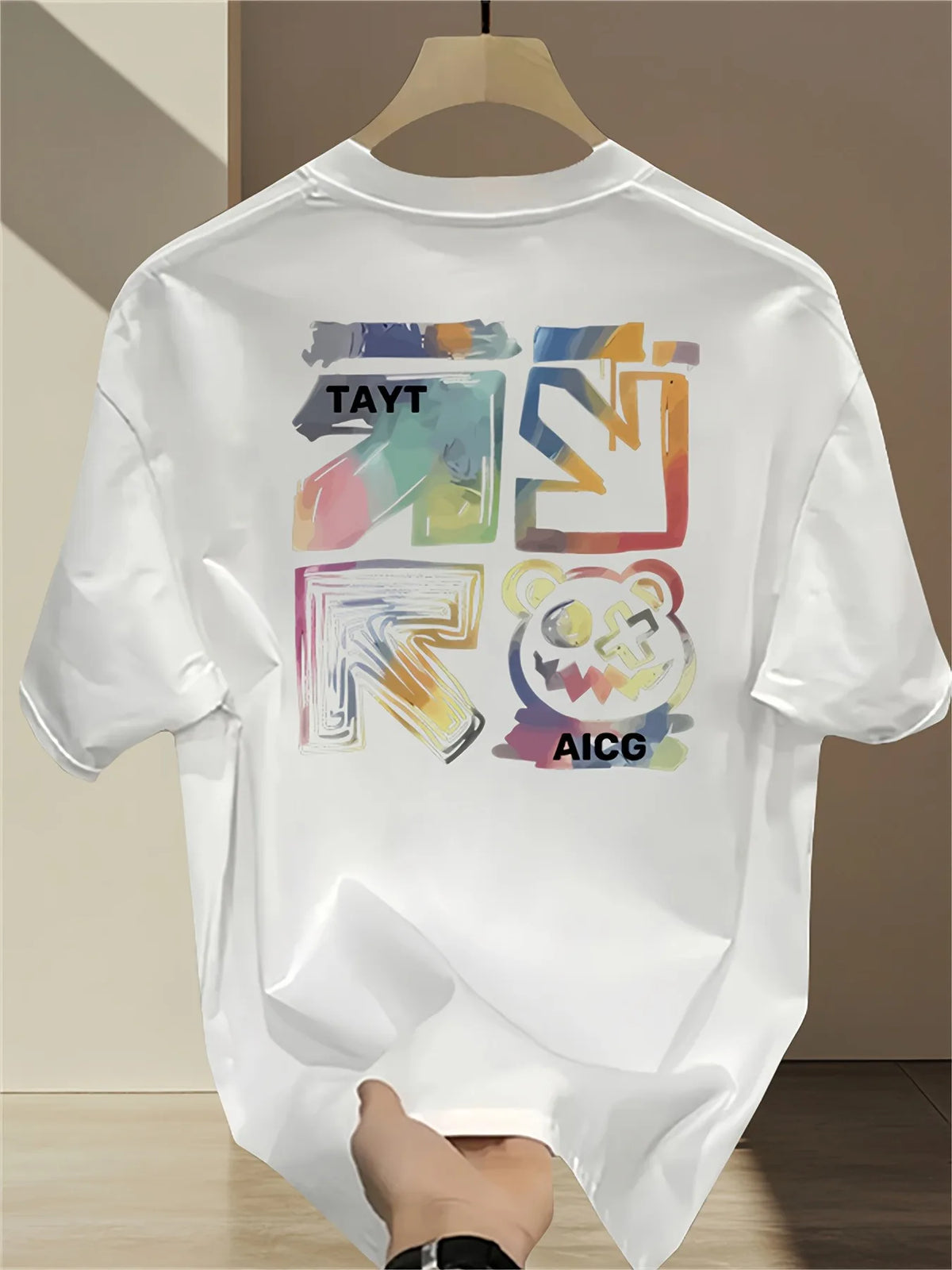 Mens 100% Cotton Suitable for Summer Fashion Brand Printed Short-sleeved Casual Outdoor Multi-functional Breathable Shirt Trendy