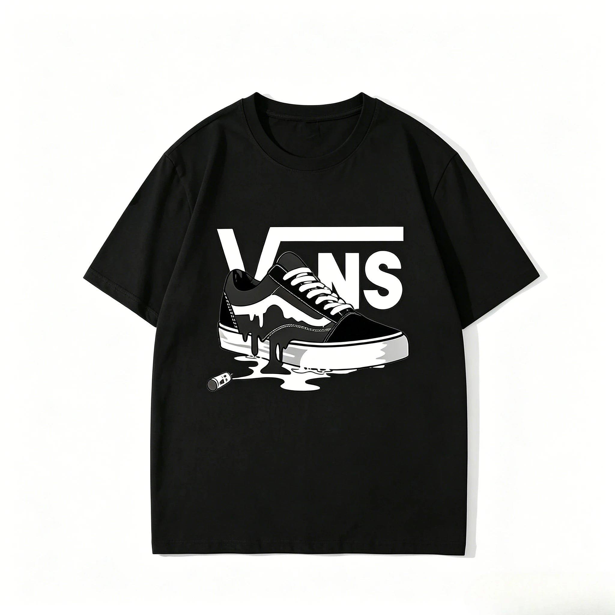 Men's Summer Pure Cotton Fashionable Hip-hop Clothing Printed Short-sleeved Sweat-absorbing and Breathable Men and Women T-shirt