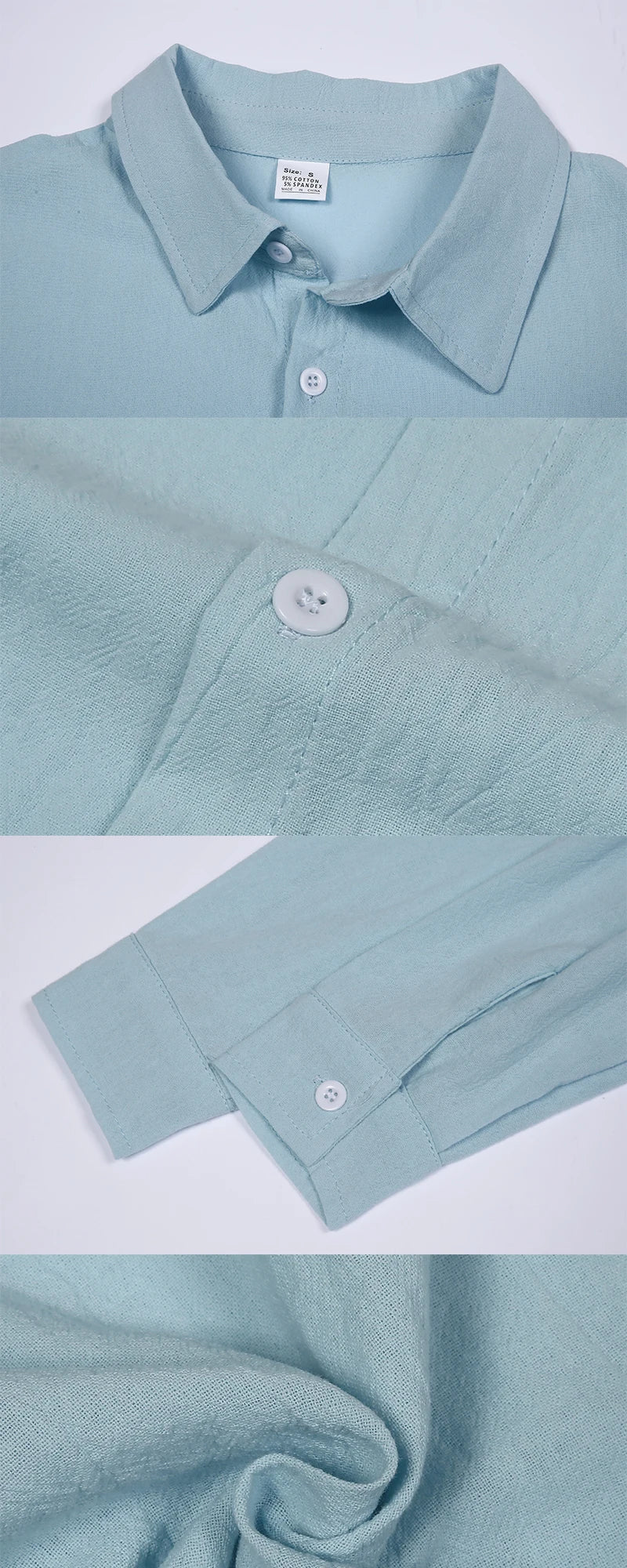 Men's Cotton Linen Shirt Casual Fashion Male Clothing High Quality Tops Black White Shirts Business Long Sleeve Shirt Men