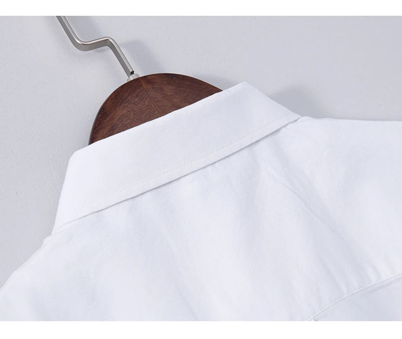 Pure Cotton, Men's Fashion Business Comfortable Slim British Style Youth Solid Color Work Leisure All Breathable Cotton Shirt