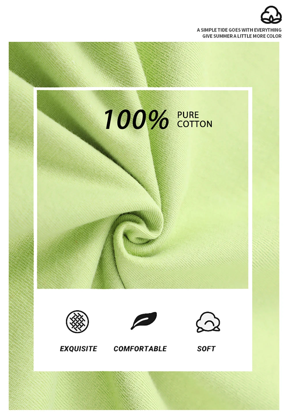 Mens Loose Cotton Solid Basics T-shirts All-match Fashion Brand Trend Couple Clothing Tees Мужская летняя хлопковая футболка