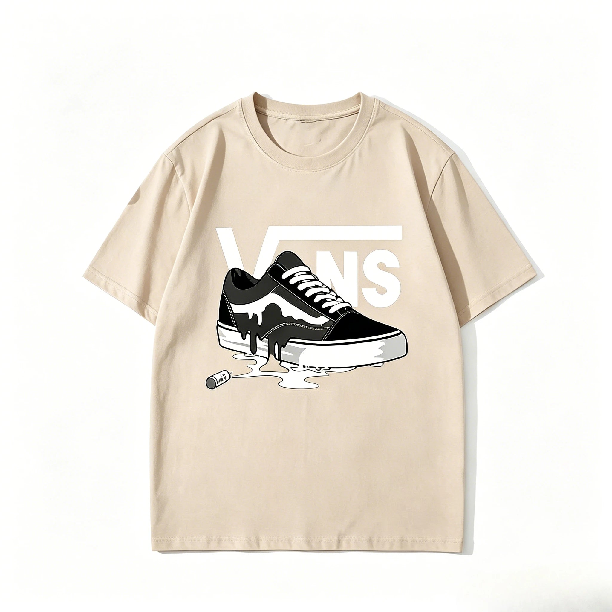 Men's Summer Pure Cotton Fashionable Hip-hop Clothing Printed Short-sleeved Sweat-absorbing and Breathable Men and Women T-shirt