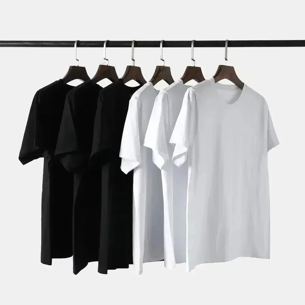 2026 new Men's and women's summer cotton clothing in oversized style, round-neck short-sleeved T-shirts, streetwear