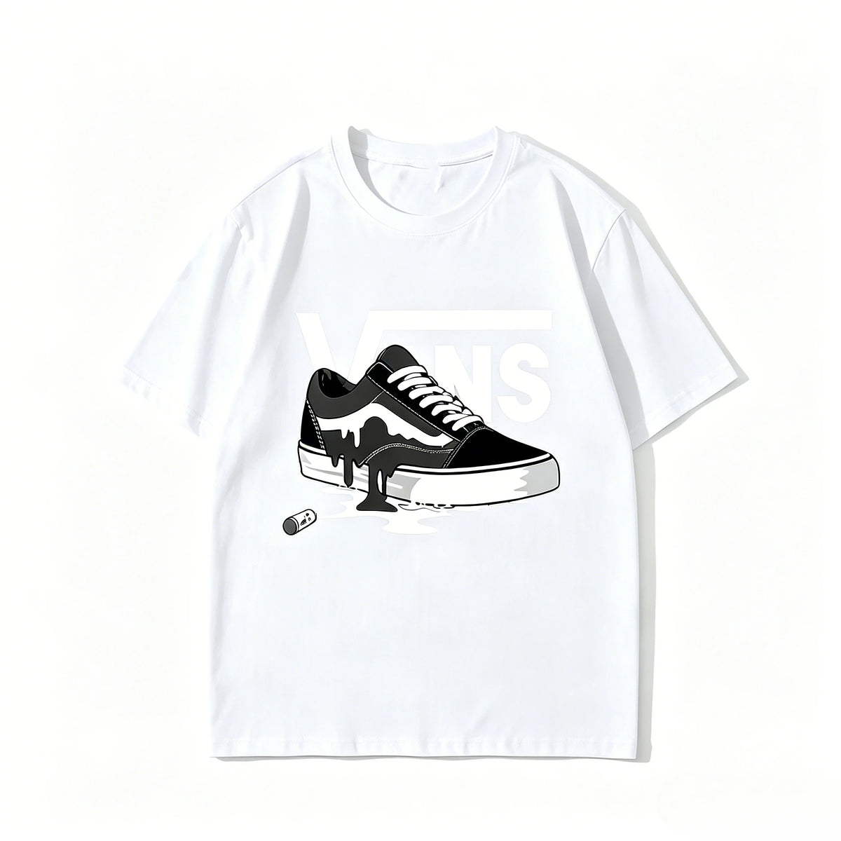 Men's Summer Pure Cotton Fashionable Hip-hop Clothing Printed Short-sleeved Sweat-absorbing and Breathable Men and Women T-shirt