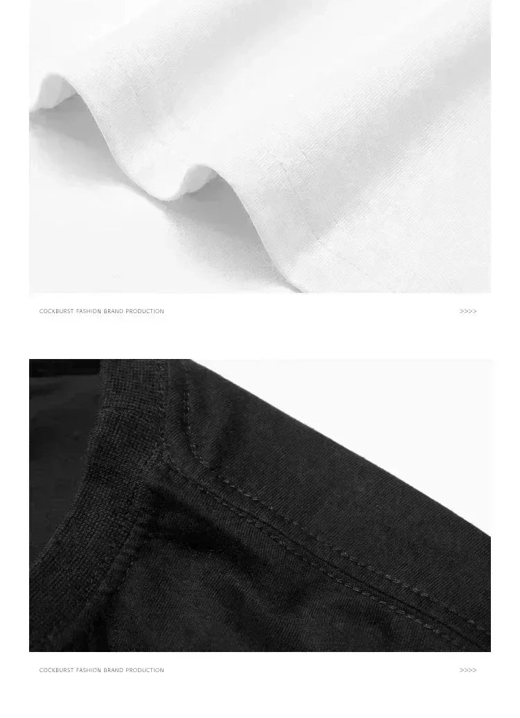 2026 New pure cotton men's luxurious brand letter print T-shirt short-sleeved T-shirt high-quality men's clothing streetwear