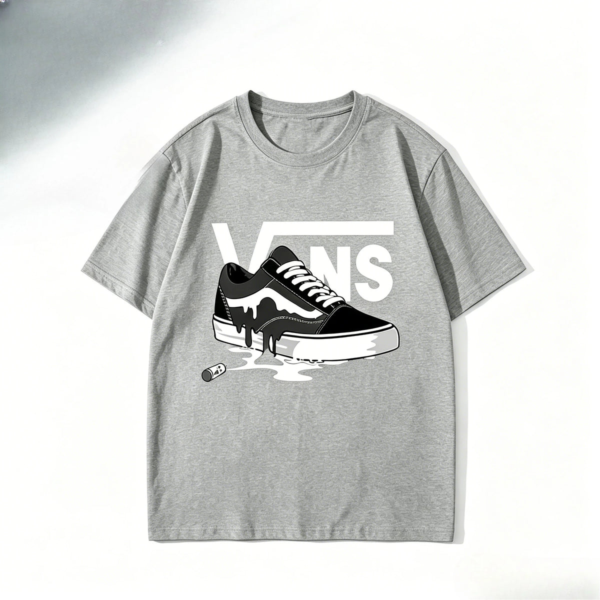 Men's Summer Pure Cotton Fashionable Hip-hop Clothing Printed Short-sleeved Sweat-absorbing and Breathable Men and Women T-shirt