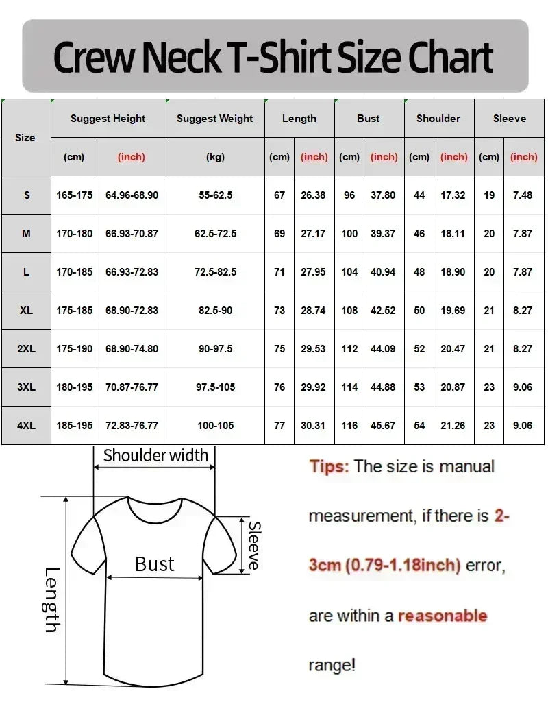 2026 new Men's and women's summer cotton clothing in oversized style, round-neck short-sleeved T-shirts, streetwear
