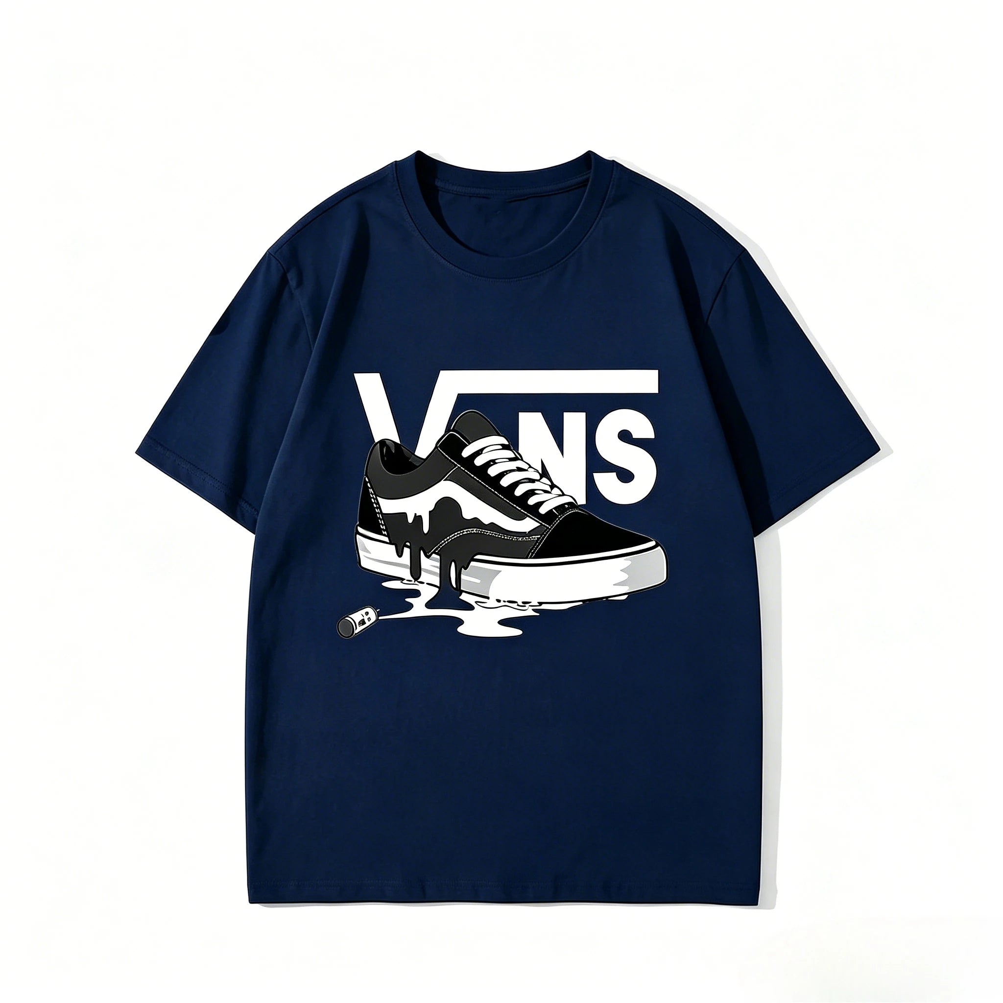 Men's Summer Pure Cotton Fashionable Hip-hop Clothing Printed Short-sleeved Sweat-absorbing and Breathable Men and Women T-shirt