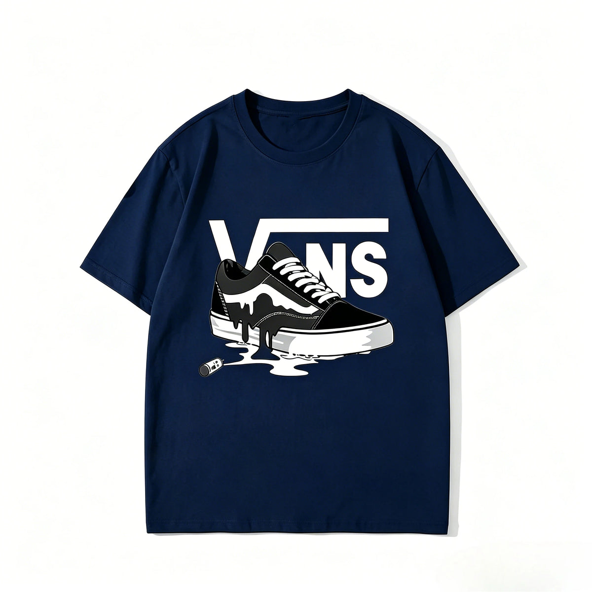 Men's Summer Pure Cotton Fashionable Hip-hop Clothing Printed Short-sleeved Sweat-absorbing and Breathable Men and Women T-shirt