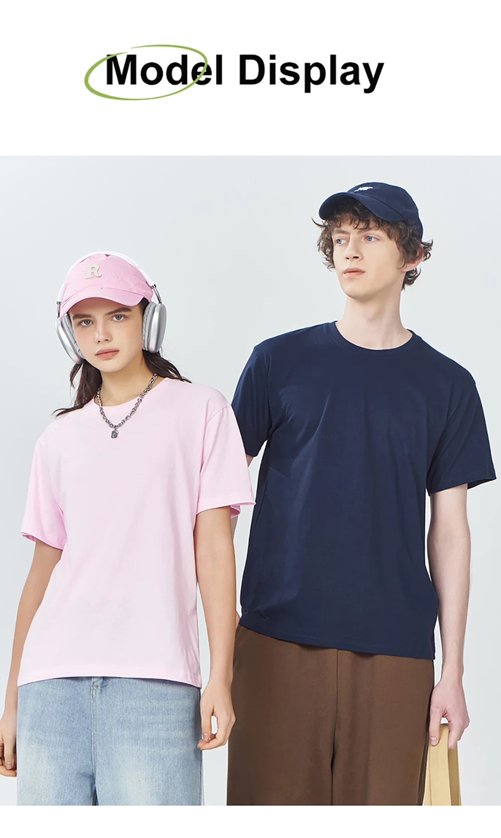 Mens Loose Cotton Solid Basics T-shirts All-match Fashion Brand Trend Couple Clothing Tees Мужская летняя хлопковая футболка